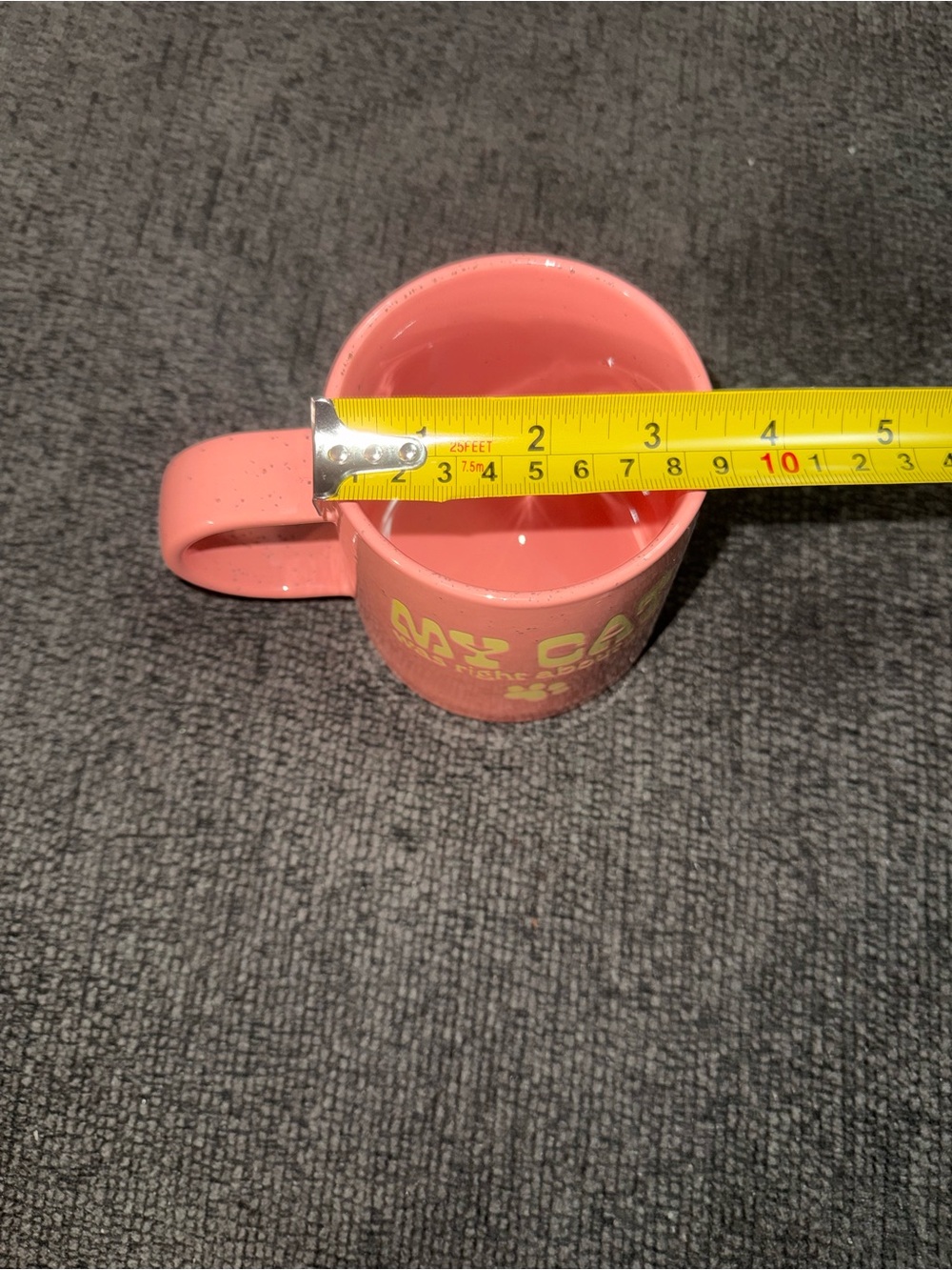 My Cat Was Right About You Pink Speckled Coffee Mug Funny Cat Lover Gift - Picture 8 of 8